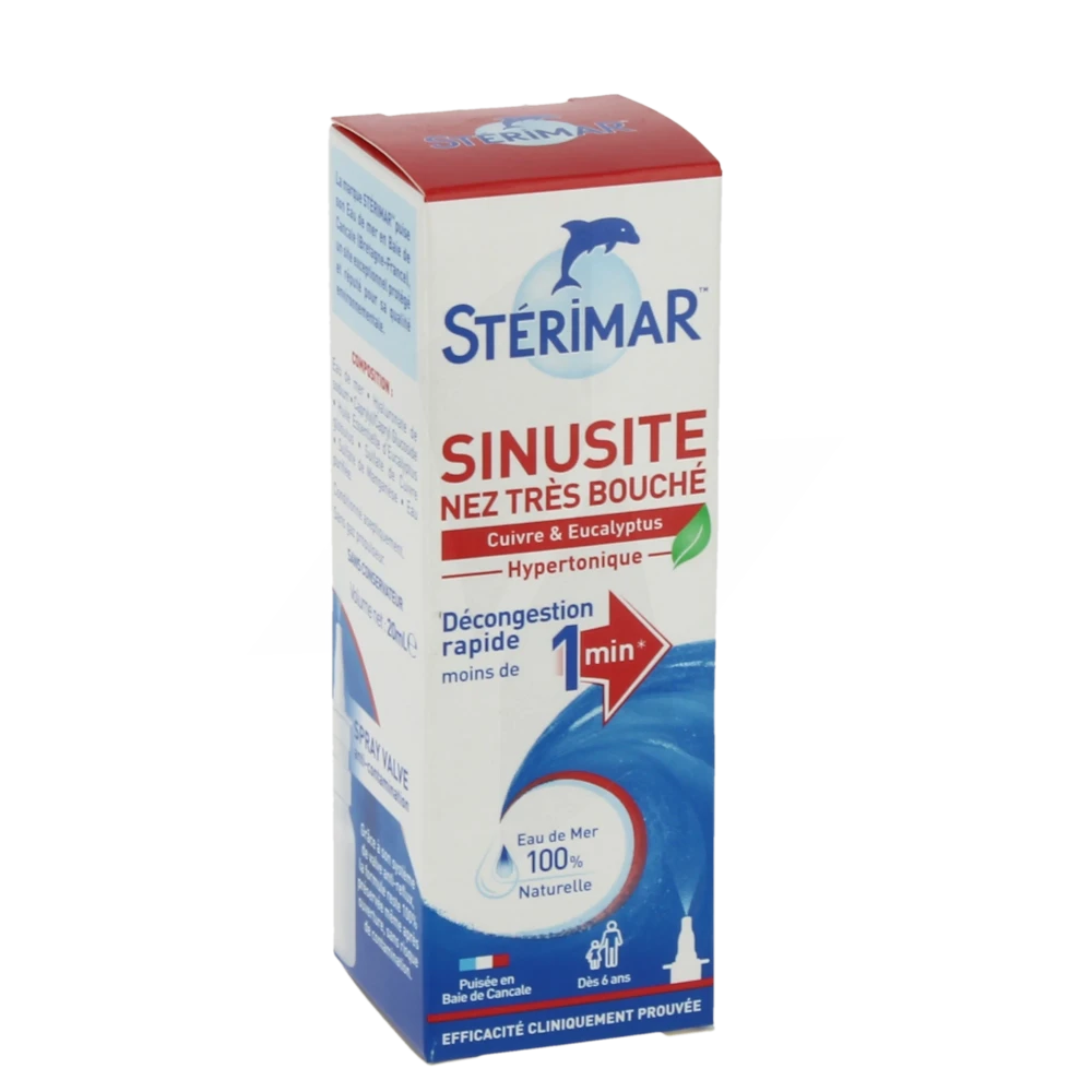 Stérimar Stop & Protect Solution Nasale Nez Infecté Très Bouché 20ml