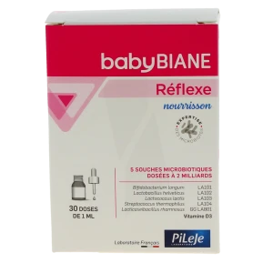 Pileje Babybiane Réflexe Nourrisson Solution Buvable Flacon Compte-gouttes De 30 Ml