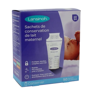 Lansinoh Sachet De Conservation Du Lait B/50