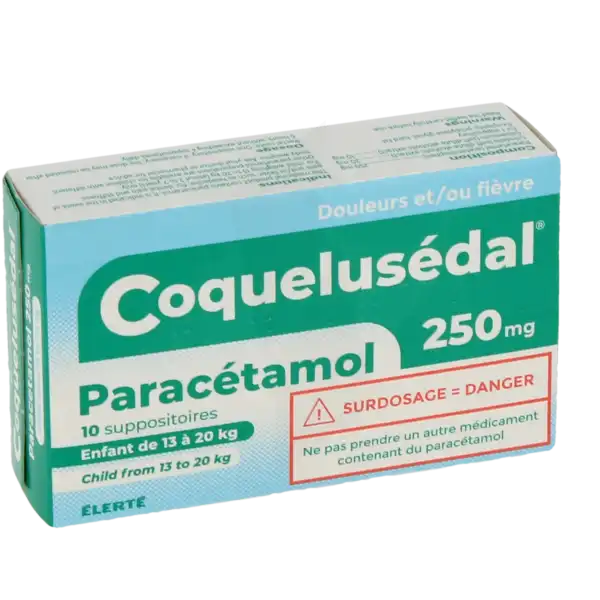 Coquelusedal Paracetamol 250 Mg, Suppositoire