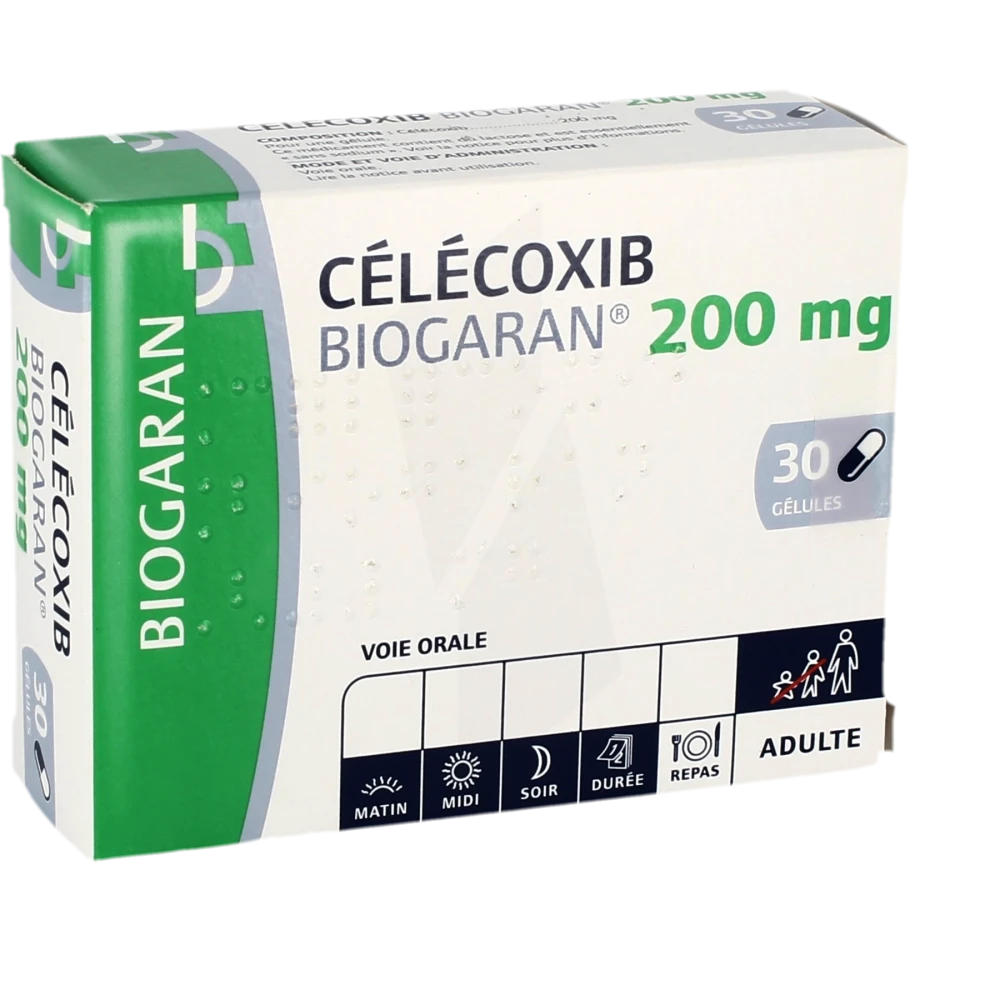 Celecoxib Biogaran 200 Mg, Gélule