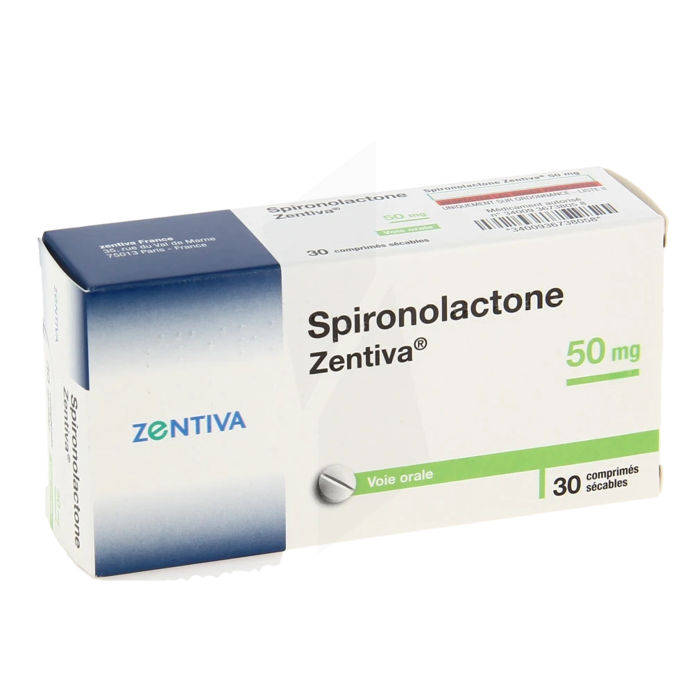 Spironolactone Zentiva 50 Mg, Comprimé Sécable