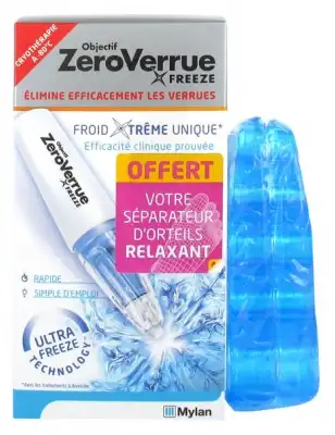 Objectif Zeroverrue Freeze Stylo 7,5 G + SÉparateur D'orteils Relaxant à LIEUSAINT