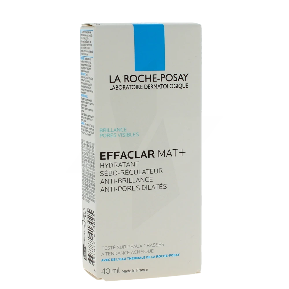 La Roche Posay Effaclar Mat Hydratant Sébo-régulateur Anti-brillance Anti-pores Dilatés Tube De 40 Ml