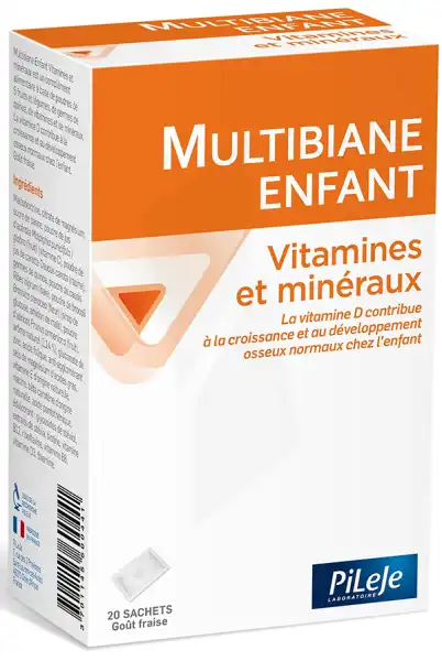 Pileje Multibiane Enfant Vitamines Et Minéraux 20 Sachets