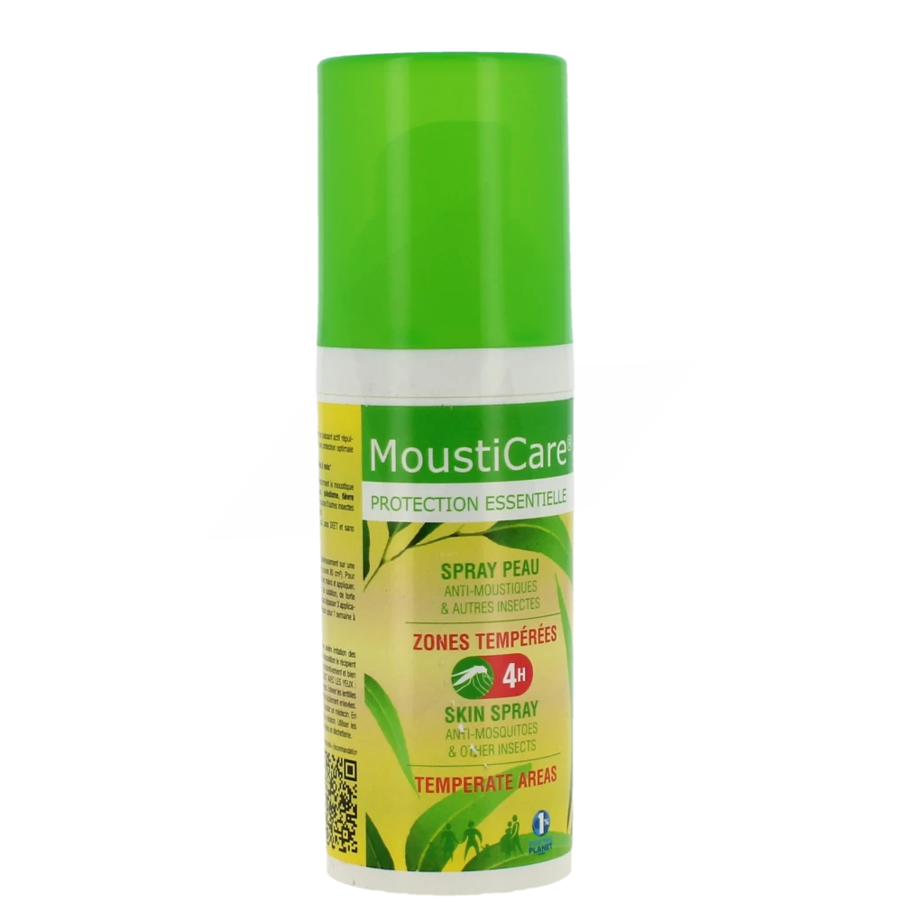 Mousticare Spray Peau Zones Tempérées Fl/50ml
