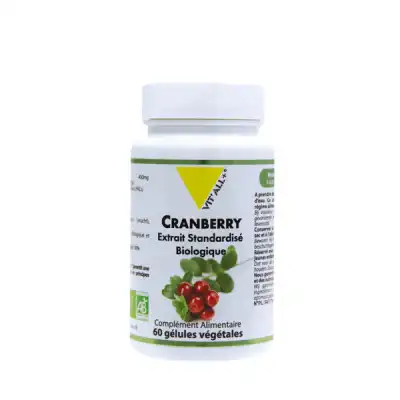 Vitall+ Cranberry Bio* Gélules Végétales B/60 à LA TRINITÉ