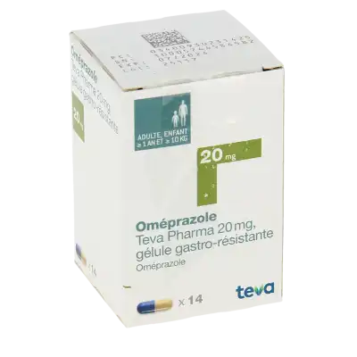 Omeprazole Teva Pharma 20 Mg, Gélule Gastro-résistante à  JOUÉ-LÈS-TOURS