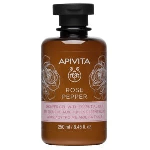 Apivita - Rose Pepper Gel Douche Aux Huiles Essentielles Avec Rose Bulgare & Poivre Noir 250ml