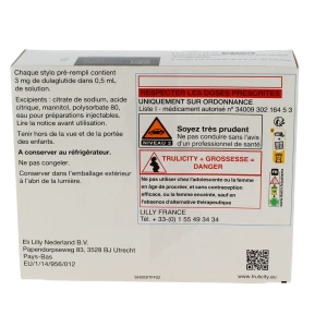 Trulicity 3 Mg, Solution Injectable En Stylo Pré-rempli