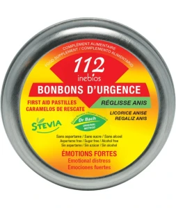 Inebios 112 Bonbons D'urgences - Réglisse Anis