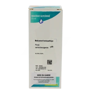 Boiron Ficus Carica Bourgeons 1dh Macérâts Glycérinés (mg) Solution Buvable Flacon De 125 Ml