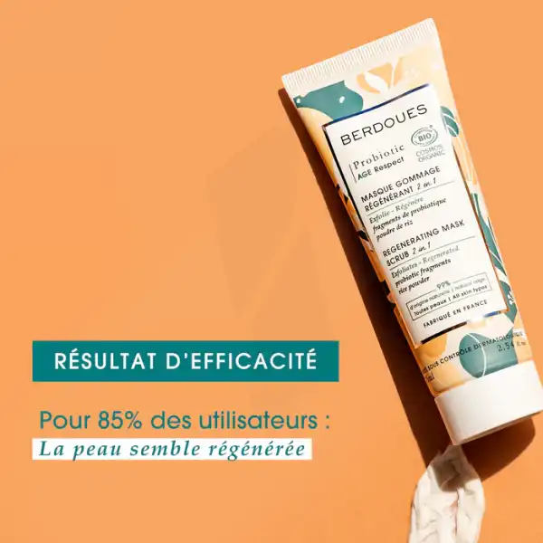 Berdoues Probiotic Masque Gommage Régénérant Bio T/75ml