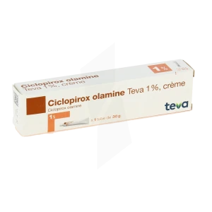 Ciclopirox Olamine Teva 1 %, Crème