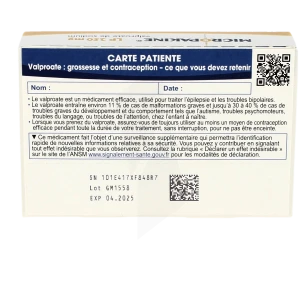 Micropakine L.p. 250 Mg, Granulés à Libération Prolongée En Sachet-dose