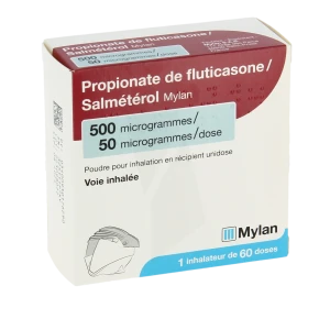 Propionate De Fluticasone/salmeterol Viatris 500 Microgrammes/50 Microgrammes/dose, Poudre Pour Inhalation En Récipient Unidose