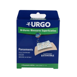 Urgo Brûlures - Blessures Superficielles Pansements Extensible Grand Format B/4