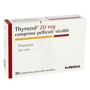 Thyrozol 20 Mg, Comprimé Pelliculé Sécable
