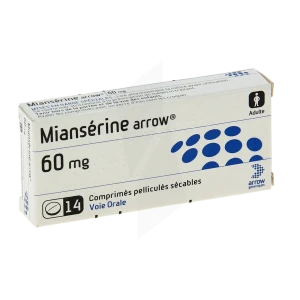 Mianserine Arrow 60 Mg, Comprimé Pelliculé Sécable