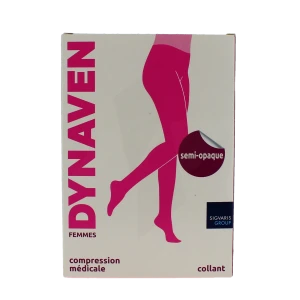 Sigvaris Dynaven Semi-opaque Collant Classe 2 Femme Noir Long M