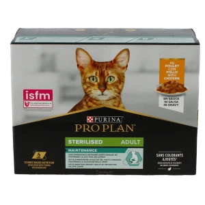 Proplan - Chat Stérilisé - Poulet 10x85g