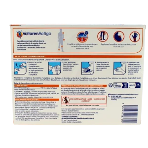 Voltarenactigo 140 Mg, Emplâtre Médicamenteux