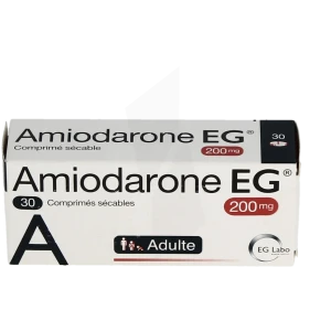 Amiodarone Eg 200 Mg, Comprimé Sécable