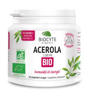 Biocyte Acérola Comprimés Bio B/20 à LE PIAN MEDOC