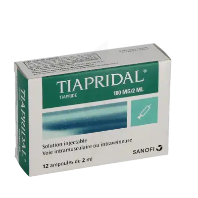 TIAPRIDAL 100 mg/2 ml, solution injectable