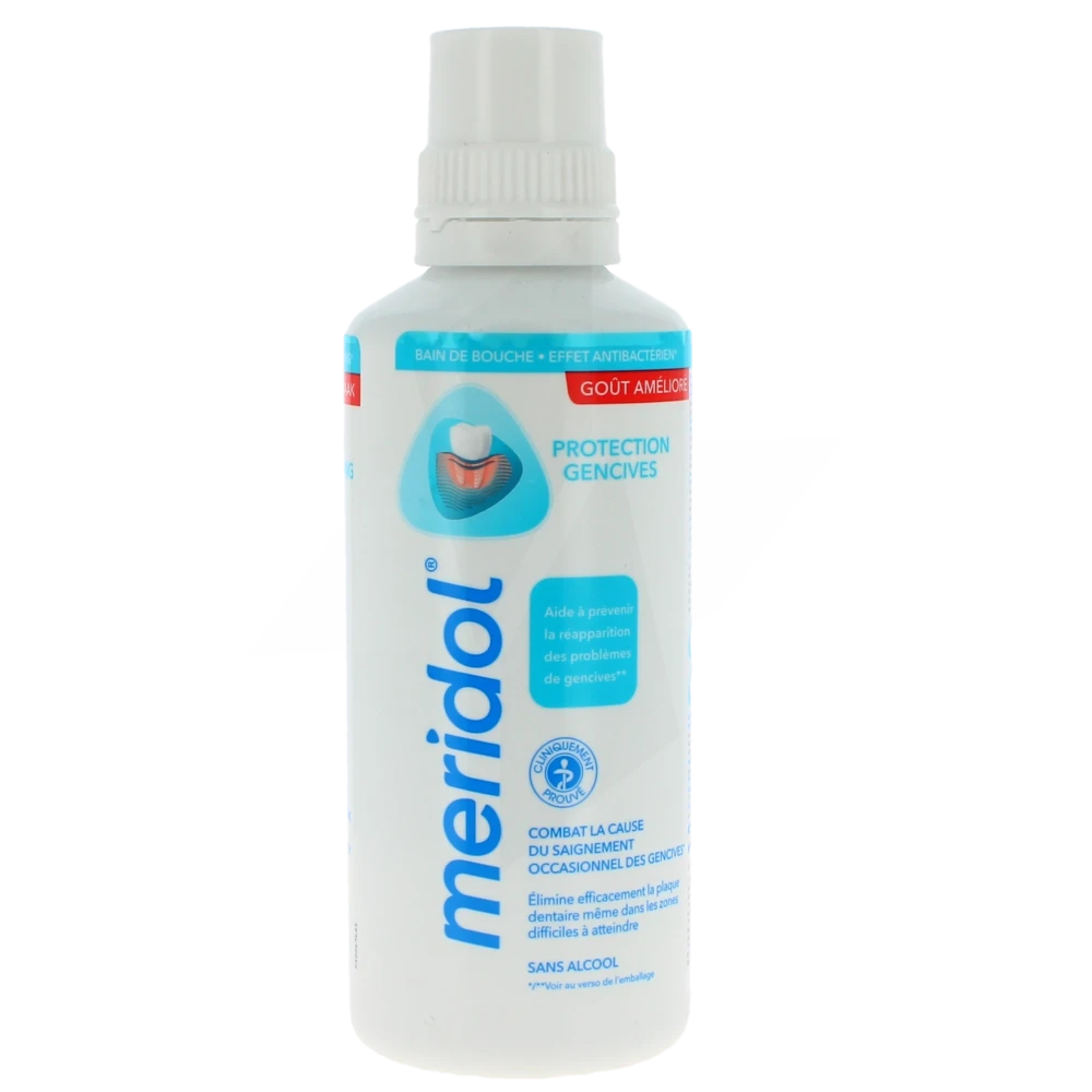 Meridol Protection Gencives Bain De Bouche Sans Alcool Flacon De 400 Ml