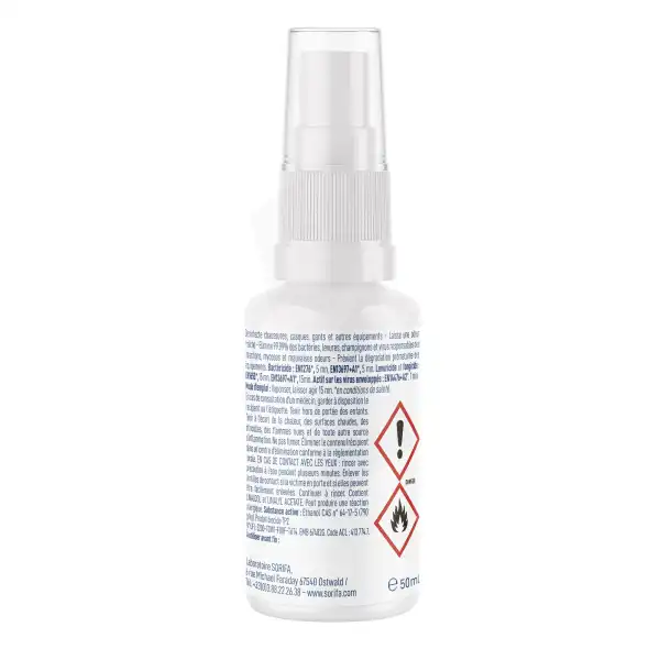 Sudine® Equip’spray- Désinfectant Et Désodorisant Tous équipements Spray 50ml