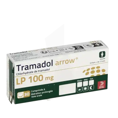 Tramadol Arrow L.p. 100 Mg, Comprimé à Libération Prolongée à CHASSE SUR RHÔNE
