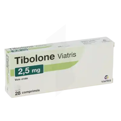 TIBOLONE VIATRIS 2,5 mg, comprimé