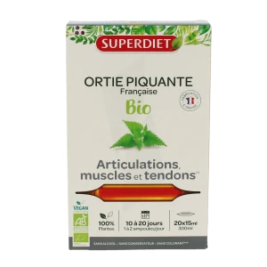 Superdiet Ortie Piquante Bio Solution Buvable 20 Ampoules/15ml