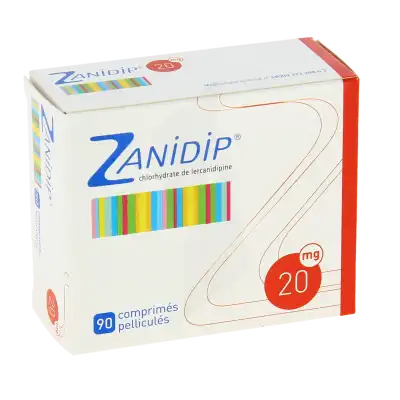 Zanidip 20 Mg, Comprimé Pelliculé à CHENÔVE