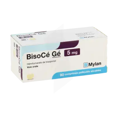 BISOCE 5 mg, comprimé pelliculé sécable