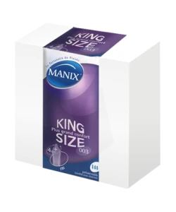 Manix King Size Préservatif Avec Réservoir Lubrifié Confort B/144