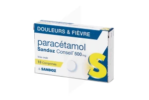 Paracetamol Sandoz Conseil 500 Mg, Comprimé