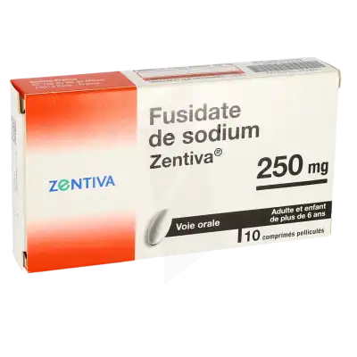 Fusidate De Sodium Zentiva 250 Mg, Comprimé Pelliculé à NANTERRE
