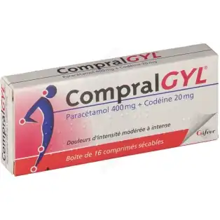 COMPRALGYL 400 mg/20 mg, comprimé sécable