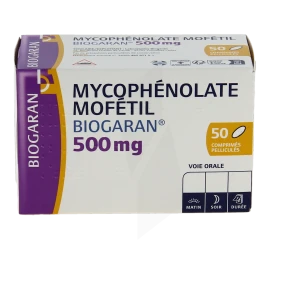 Mycophenolate Mofetil Biogaran 500 Mg, Comprimé Pelliculé