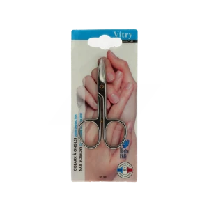 Vitry Ciseaux à Ongles Lame Courbe Inox Trempé