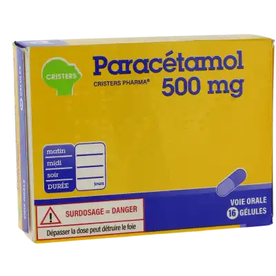 Paracetamol Cristers Pharma 500 Mg, Gélule à PARON