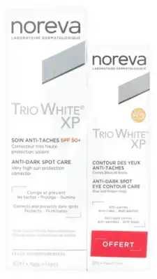 Noreva Trio White Xp Spf50+ Crème Soin Anti-taches T/40ml + Contour Des Yeux à DIGNE LES BAINS