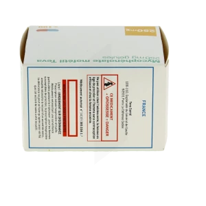 Mycophenolate Mofetil Teva 250 Mg, Gélule