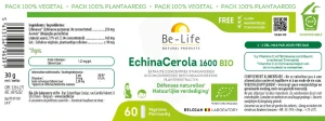 Be-life Echinacérola 1600 Bio Gélules B/60