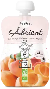 Popote Alimentation Infantile Abricot Bio Gourde/120g à UGINE