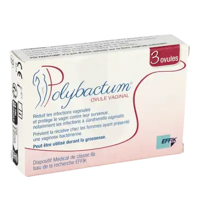 Polybactum Ovule Vaginal Récidives Vaginoses Bactériennes B/3 à Saint-Maximin