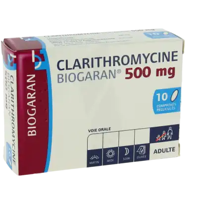 Clarithromycine Biogaran 500 Mg, Comprimé Pelliculé à MONTEREAU-FAULT-YONNE