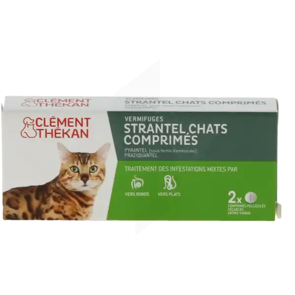 Strantel 230/20 Mg Comprimes Pellicules Pour Chats, Comprimé Pelliculé